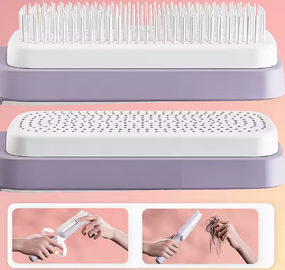 Kynahi – Brosse démêlante auto-nettoyante